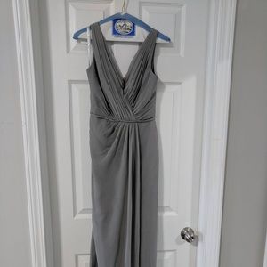 Grey bridesmaid dress